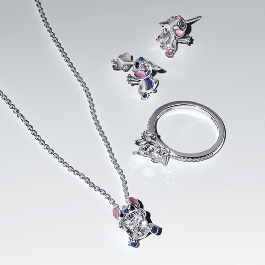 Anel de Prata Disney Stitch Brilhante