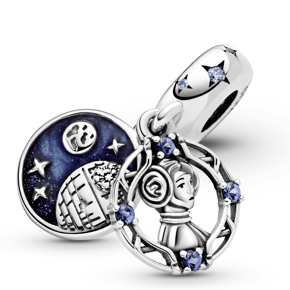 Charm Pendente Duplo Princesa Leia
