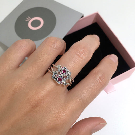 Anel Rosa – A Bela e a Fera