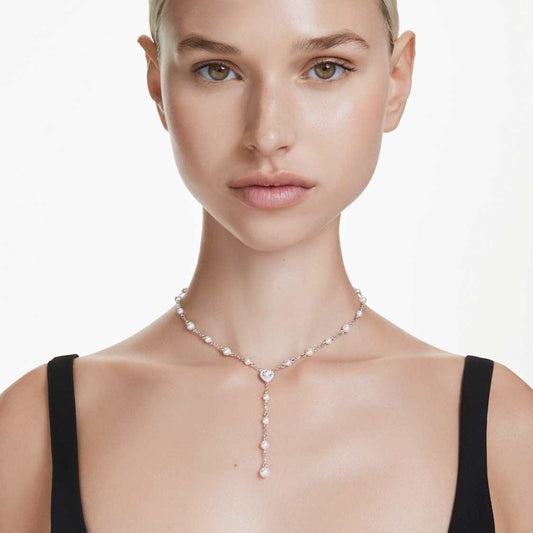 Colar 'Y' Ariana Grande Swarovski Crystal Pearl