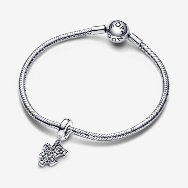 Charm Pendurado de Peça de Quebra-cabeça Brilhante