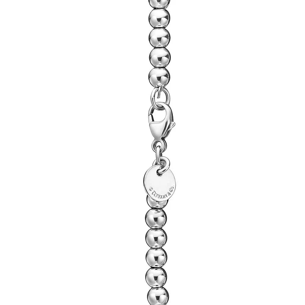 Bracelete Tiff&Co Contas Berloque Coração