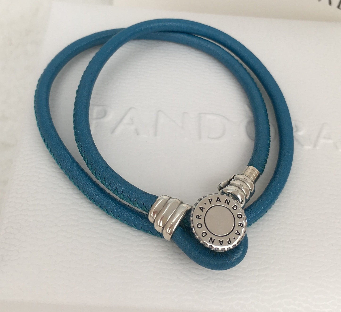 Pulseira de Couro Duplo