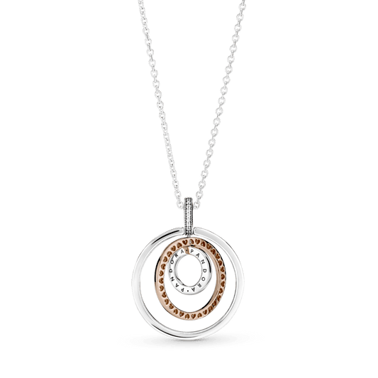 Colar Signature Circulo Em Dois Tons