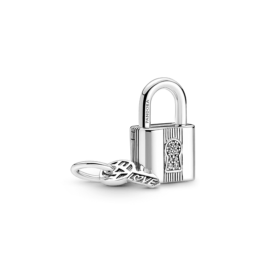 Charm Duplo Cadeado e Chave