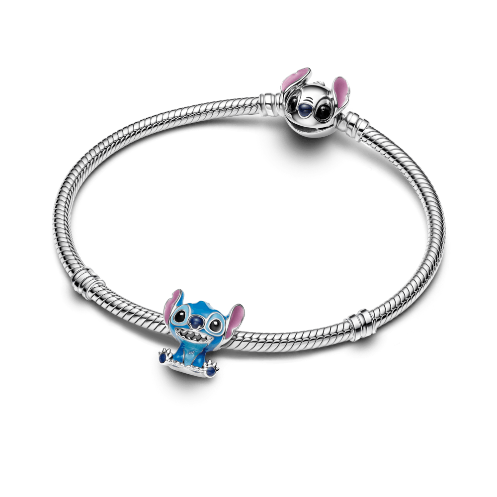 Charm Prata Disney Stitch