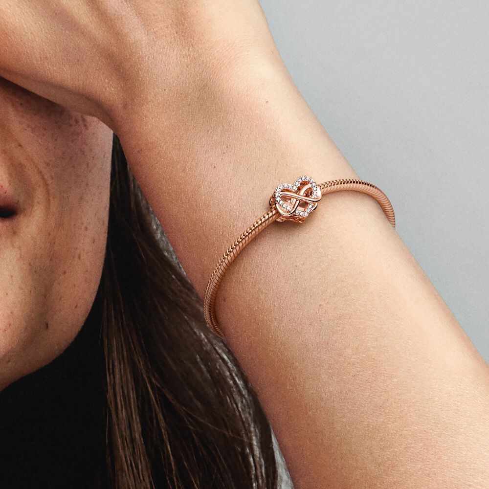 Charm Coração Família Infinito