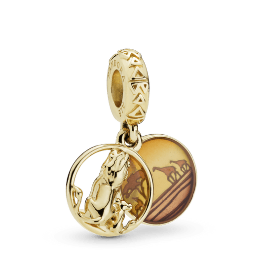 Charm Pendente Simba e Mufasa - Rei Leao