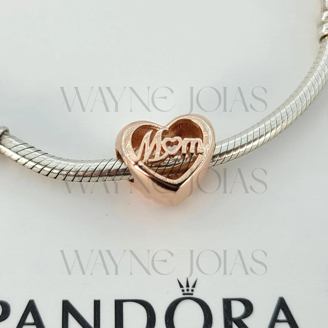 Charm de Coração Obrigado Mãe