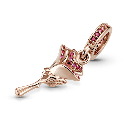 Charm Pendente Flor Rose