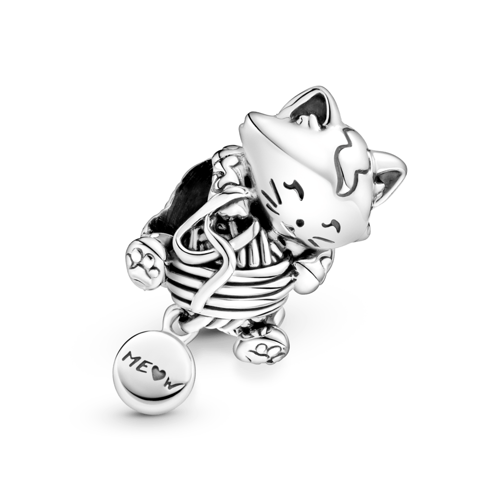 Charm Gatinho com Novelo de Lã