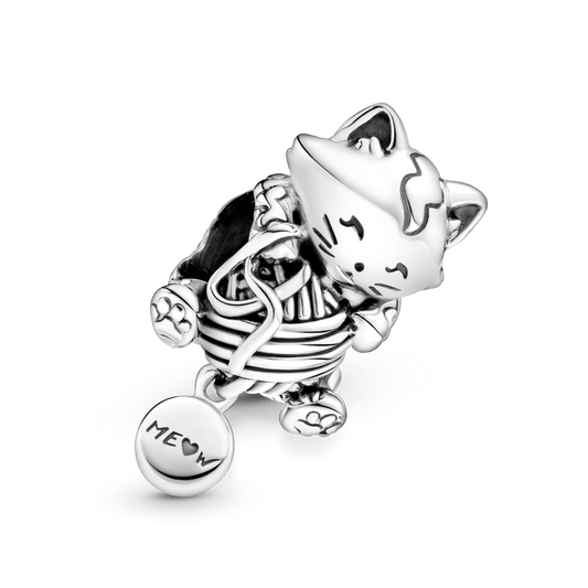 Charm Gatinho com Novelo de Lã