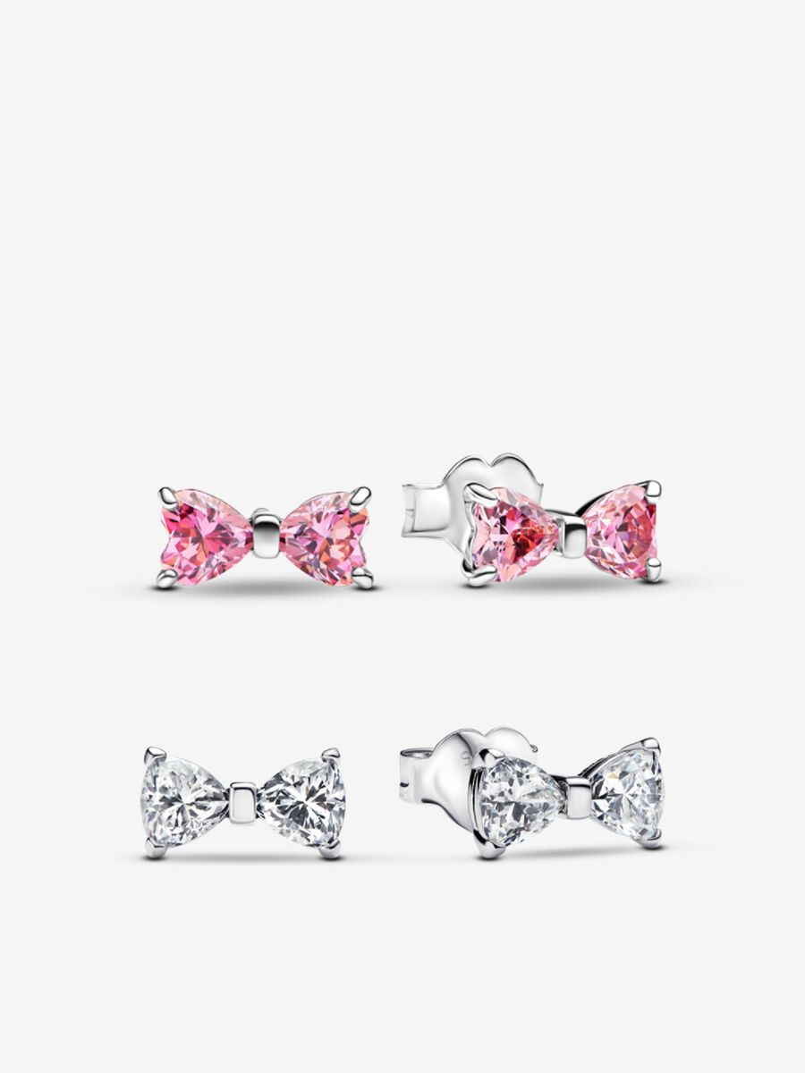 Conjunto de Brincos de Tarraxa Laço Brilhante (Leve 2 Pague 1)