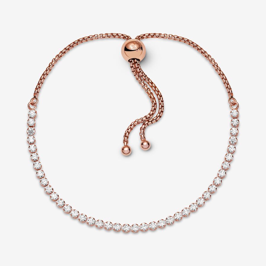 Pulseira de Tênis Deslizante Cintilante