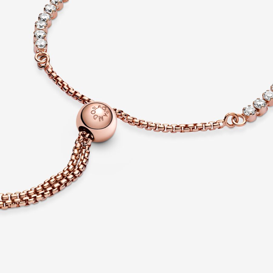 Pulseira de Tênis Deslizante Cintilante