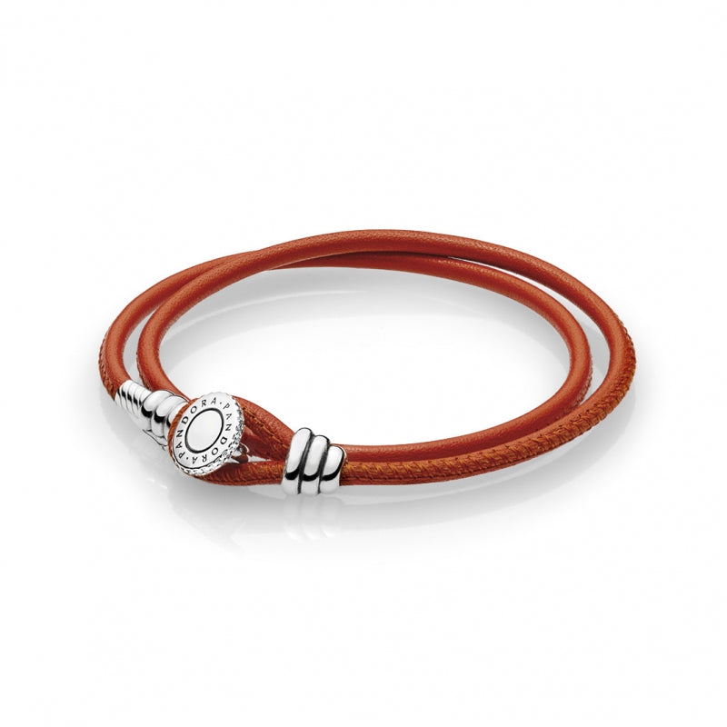 Pulseira de Couro Duplo