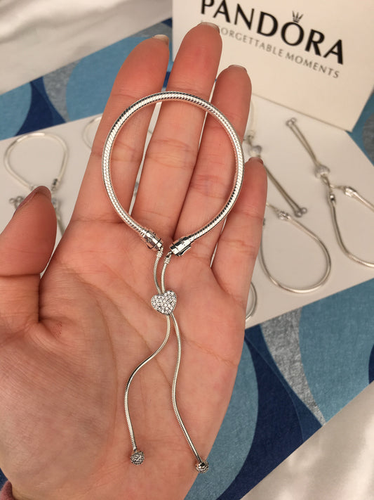 Pulseira Prata Ajustável Deslizante