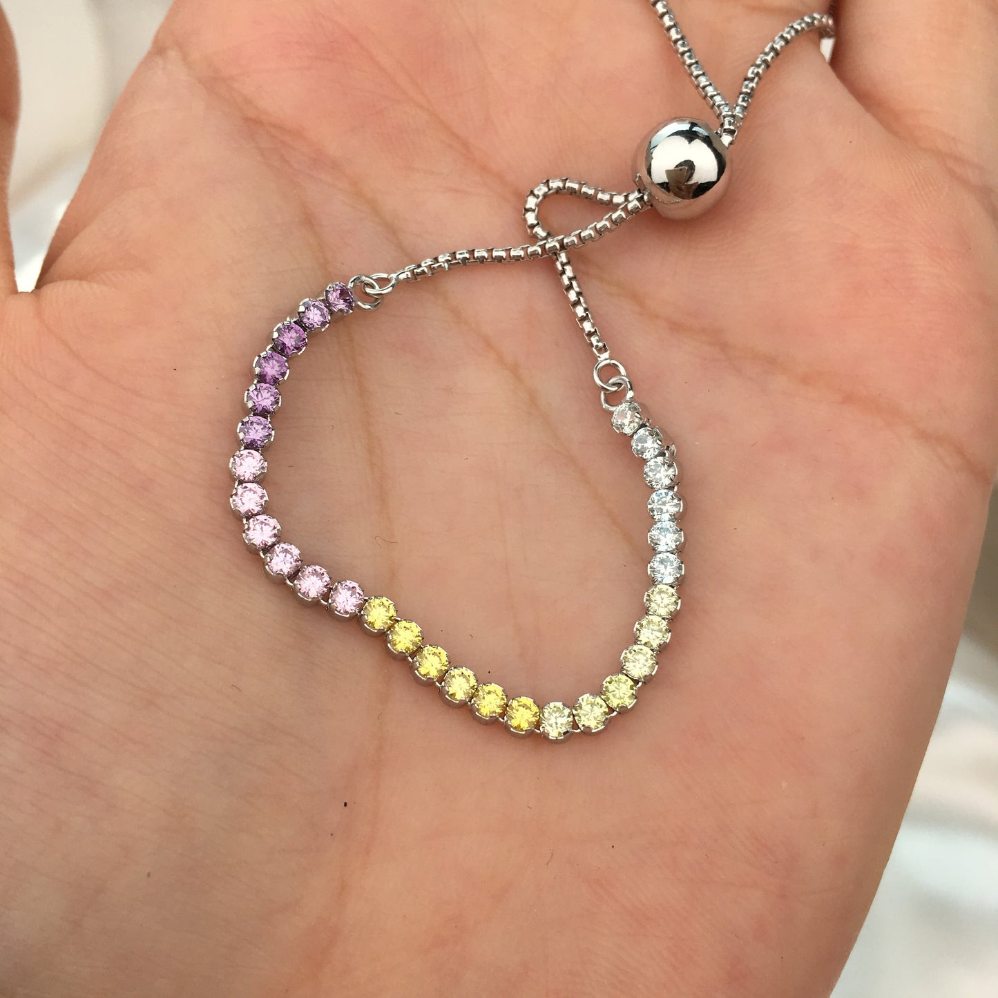 Pulseira Com Brilhantes