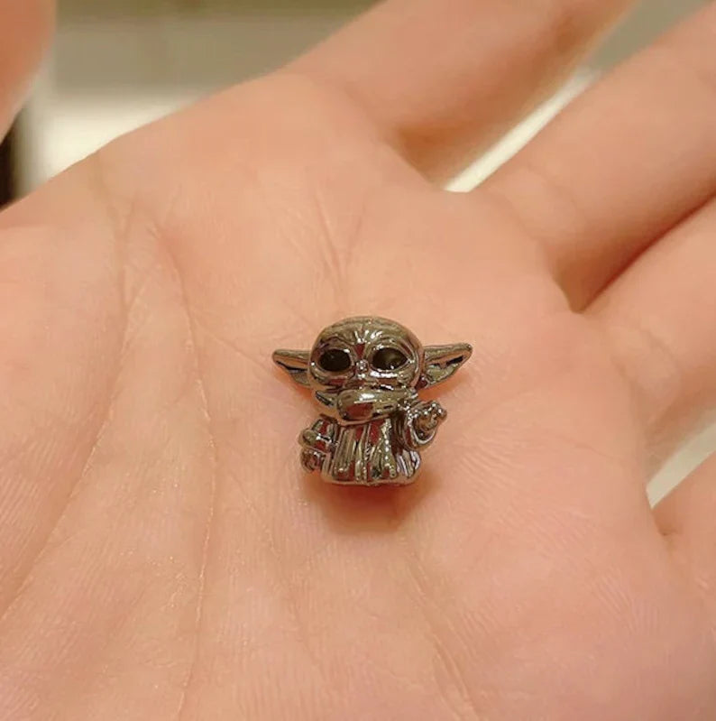 Pulseira Em Couro Preto De Fecho Star Wars The Mandalorian