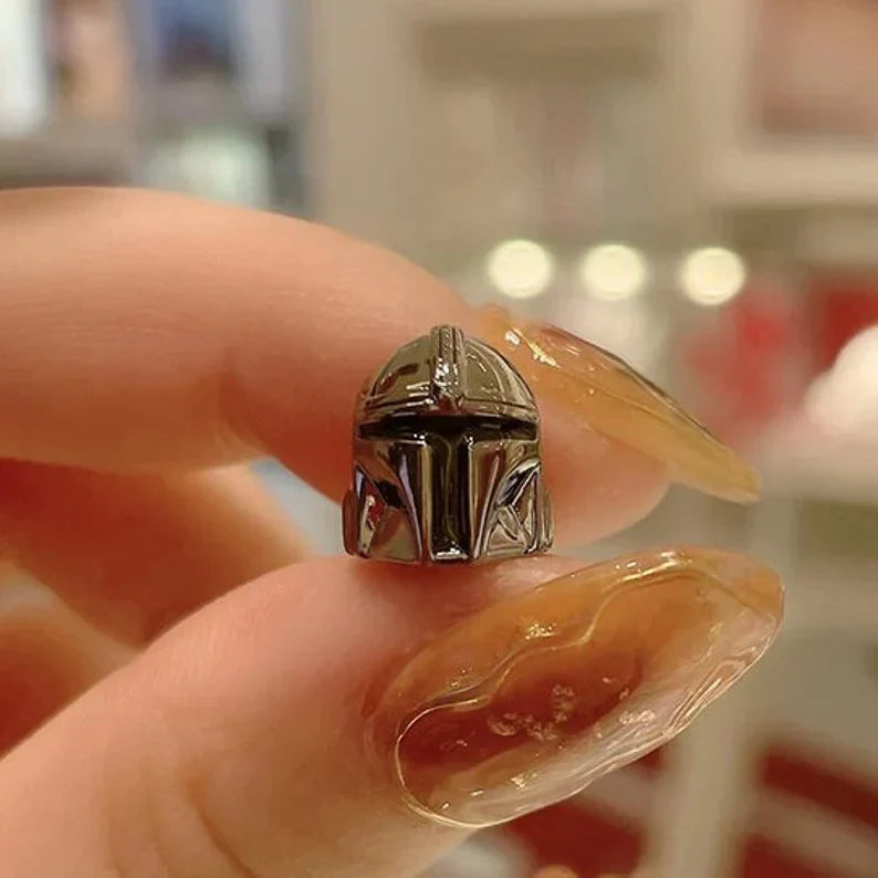 Pulseira Em Couro Preto De Fecho Star Wars The Mandalorian