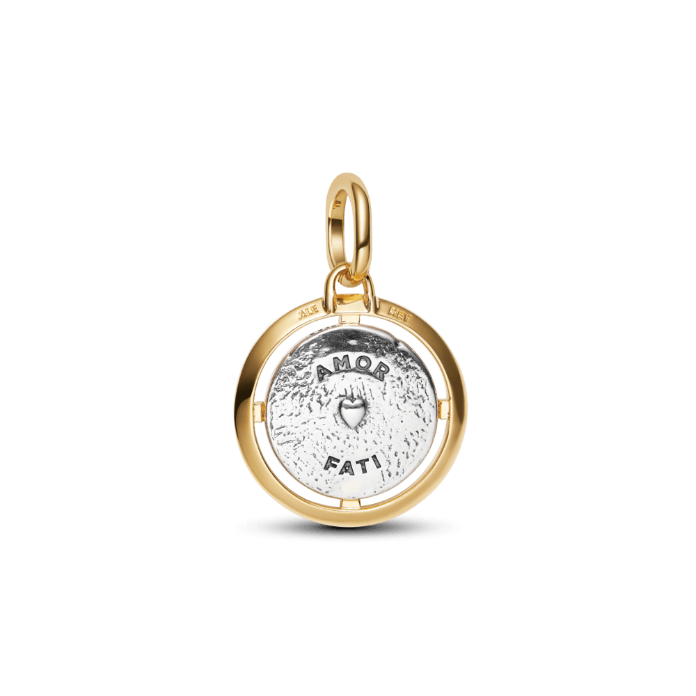 Charm Medalhão Anjos Dois Tons