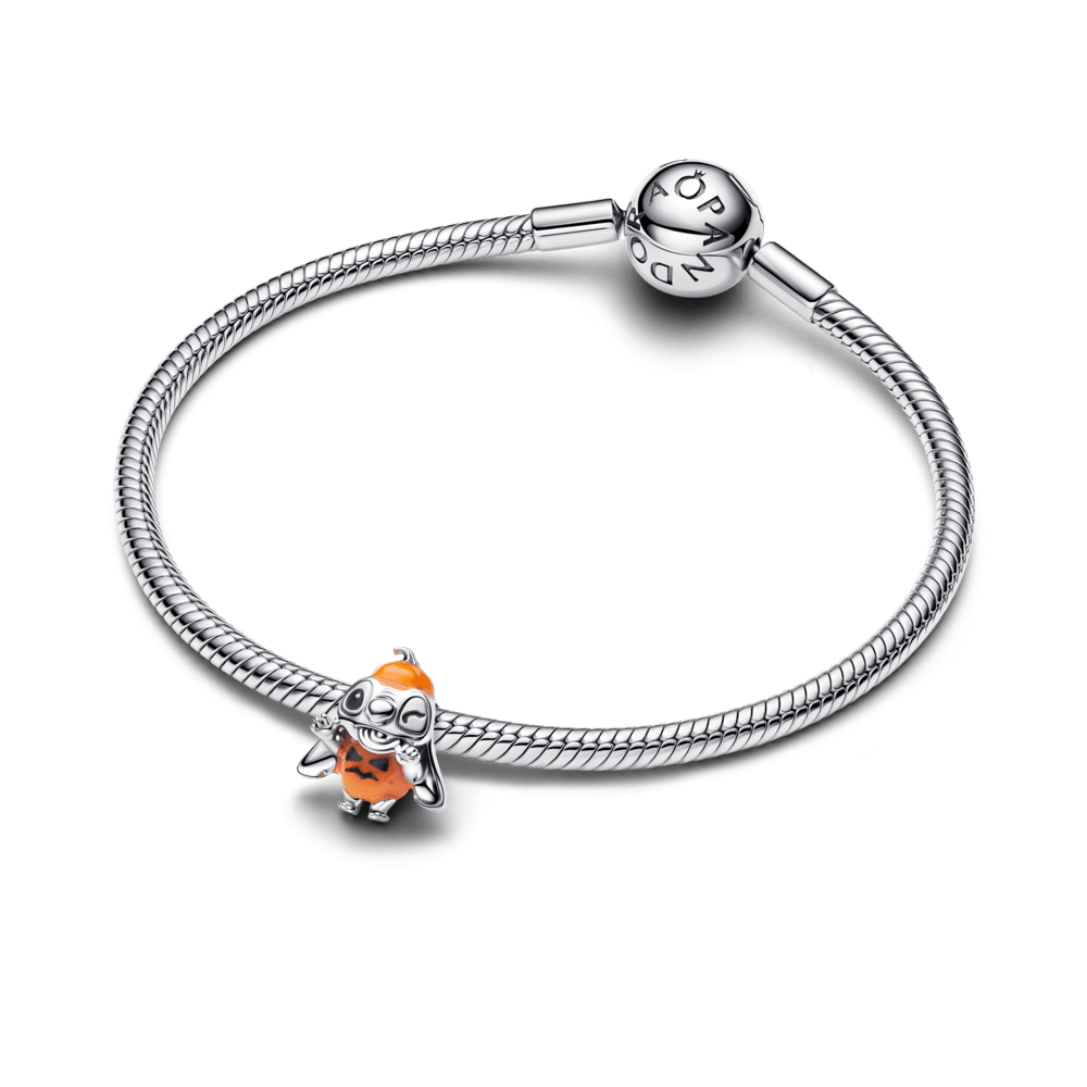 Charm Prata Disney Stitch De Halloween