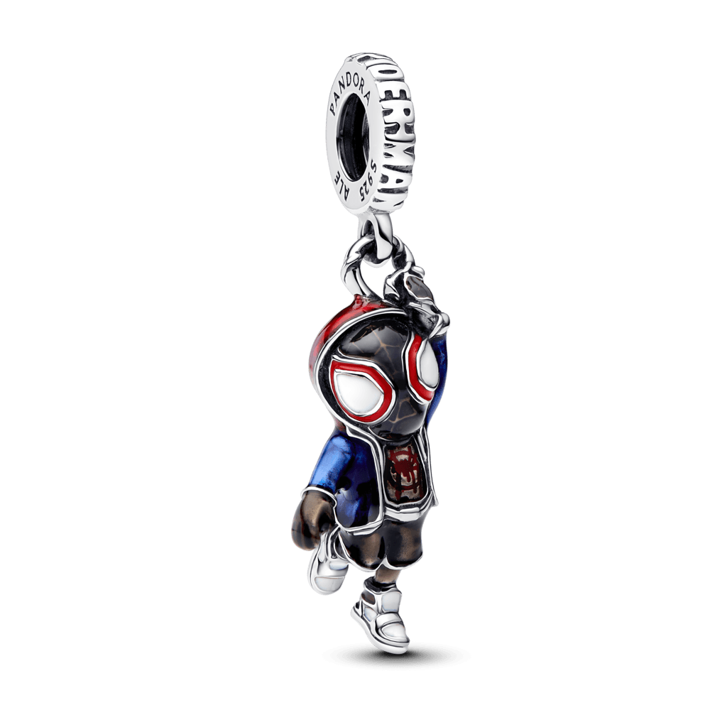 Charm Prata Marvel Homem-Aranha Miles Morales