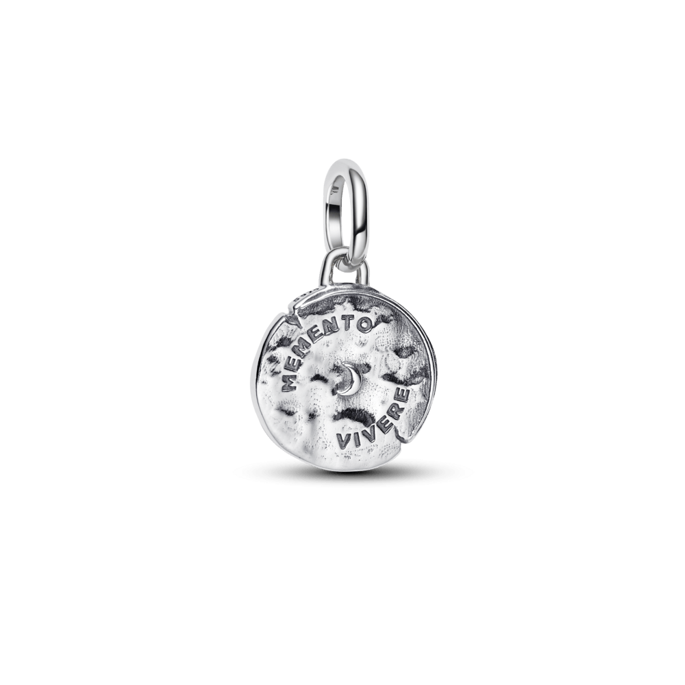 Charm Medalhão Serpente E Infinito Prata
