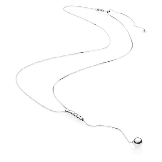 Colar em Y com Esferas