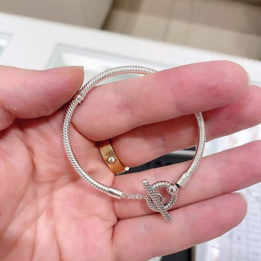 Pulseira Fecho Coração em T