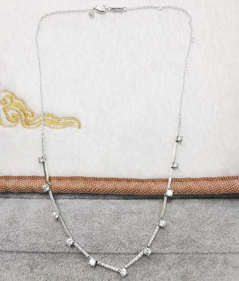 Colar em Barra Pave Brilhante