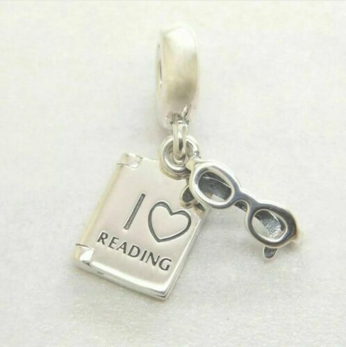 Charm Pendente i Love Reading' (Eu Amo Ler)