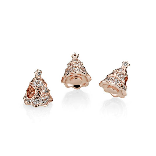 Charm Rose Árvore Natalina