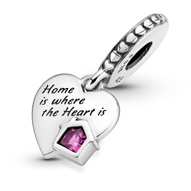 Charm Pendente De Coração Amo Meu Lar