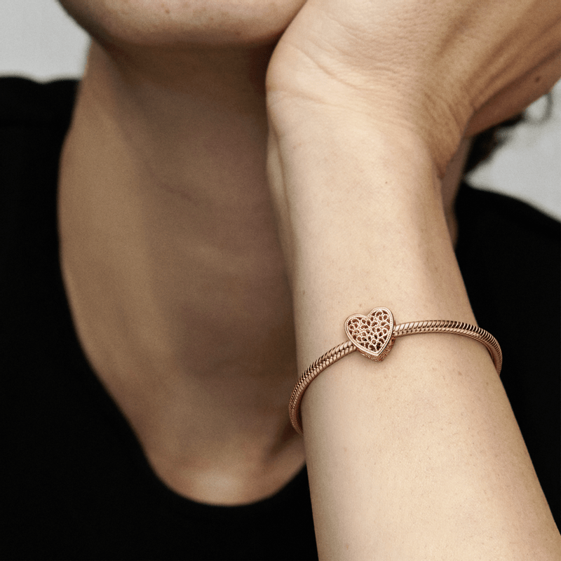 Charm Coração Rosé