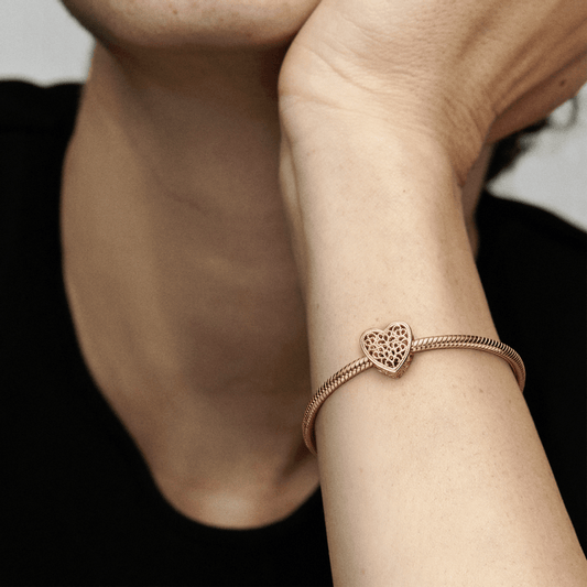 Charm Coração Rosé
