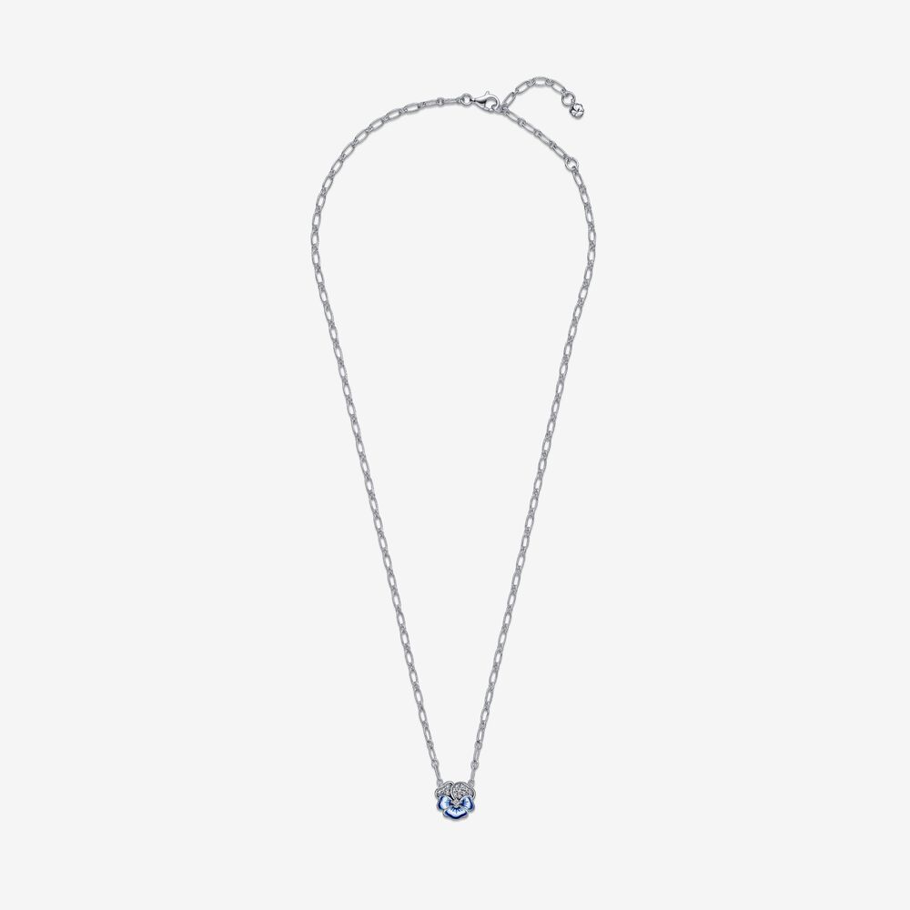 Colar Amor-Perfeito Azul