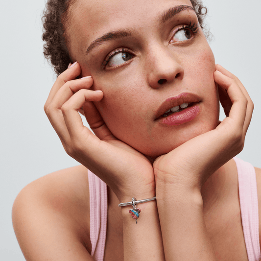 Charm Prata Pendente Disney Pirulito Do Mickey