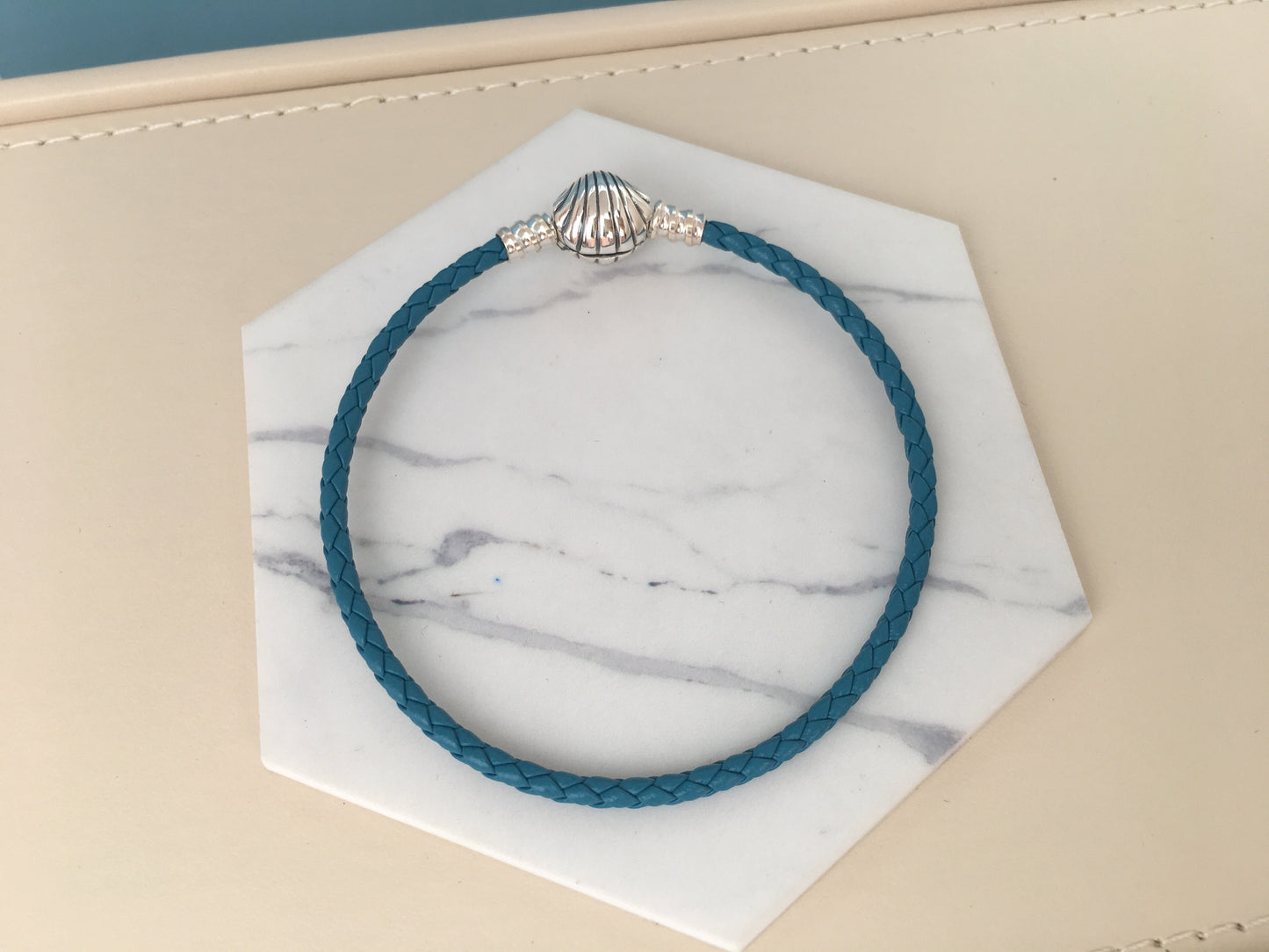 Pulseira Couro Concha do Mar
