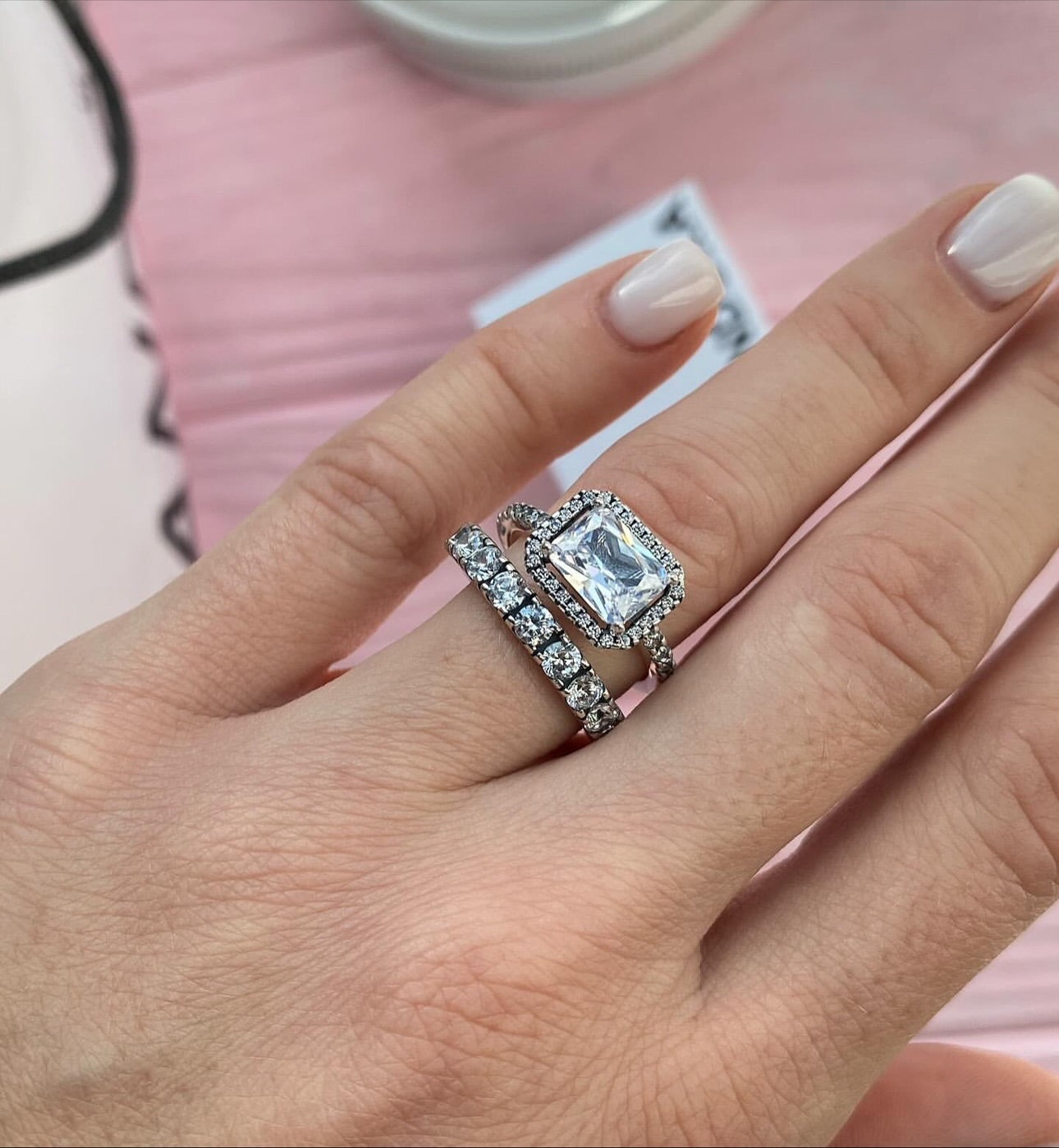 Anel Halo Retangular