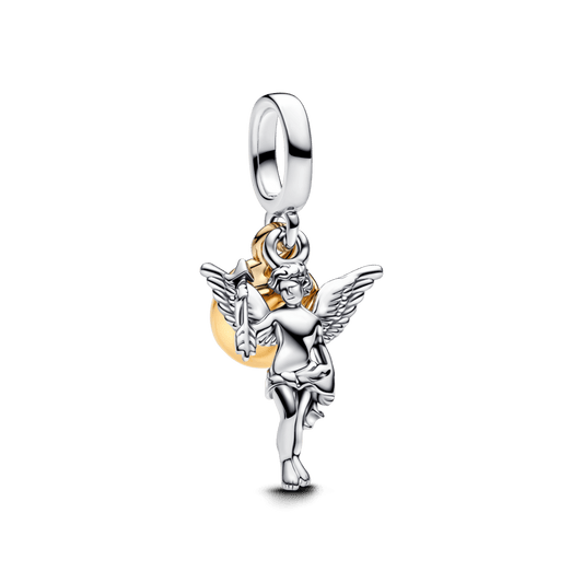 Charm Anjo Cupido Dois Tons