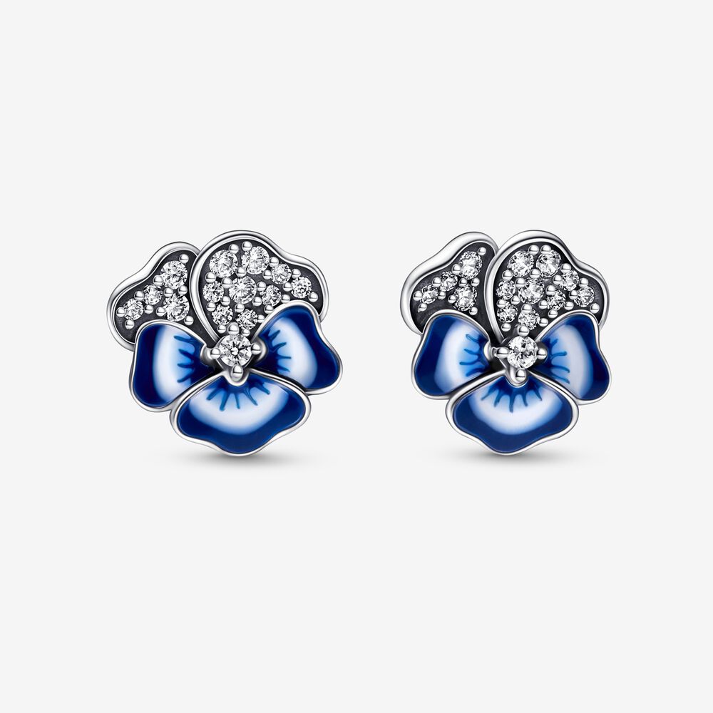 Brincos Amor-Perfeito Azul
