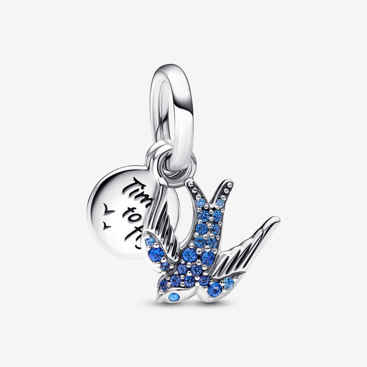Charm Andorinha Cintilante