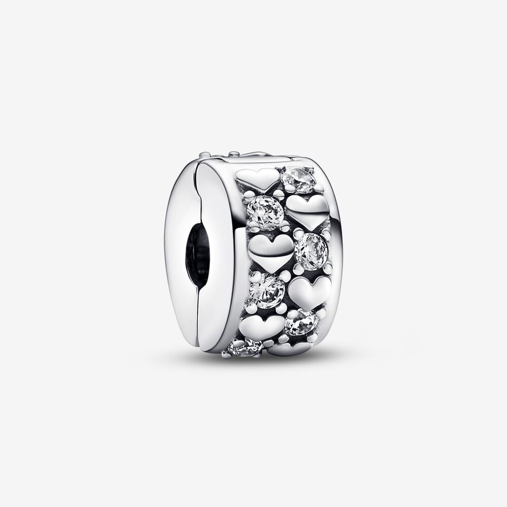Charm Brilhante de Corações Infinitos