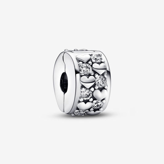 Charm Brilhante de Corações Infinitos