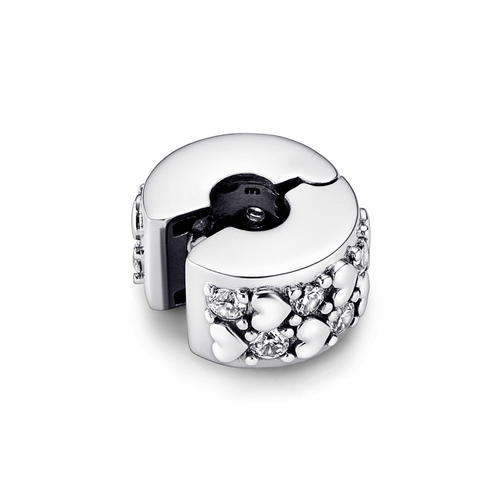 Charm Brilhante de Corações Infinitos