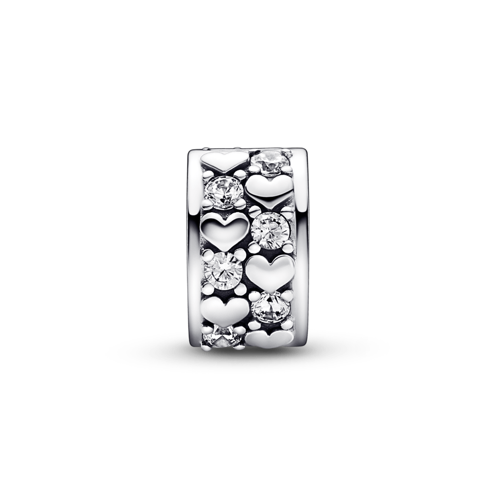 Charm Brilhante de Corações Infinitos