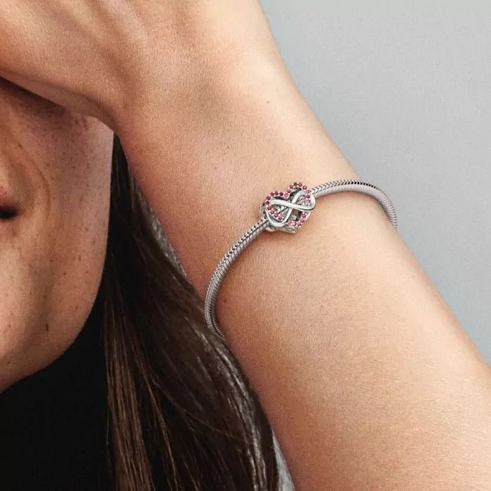 Charm Coração Família Infinito