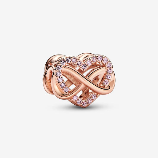 Charm Coração Família Infinito