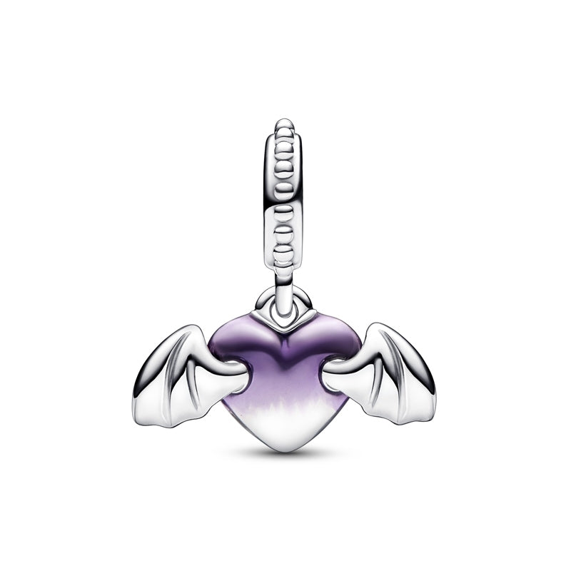 Charm Coração Vampiro Alado